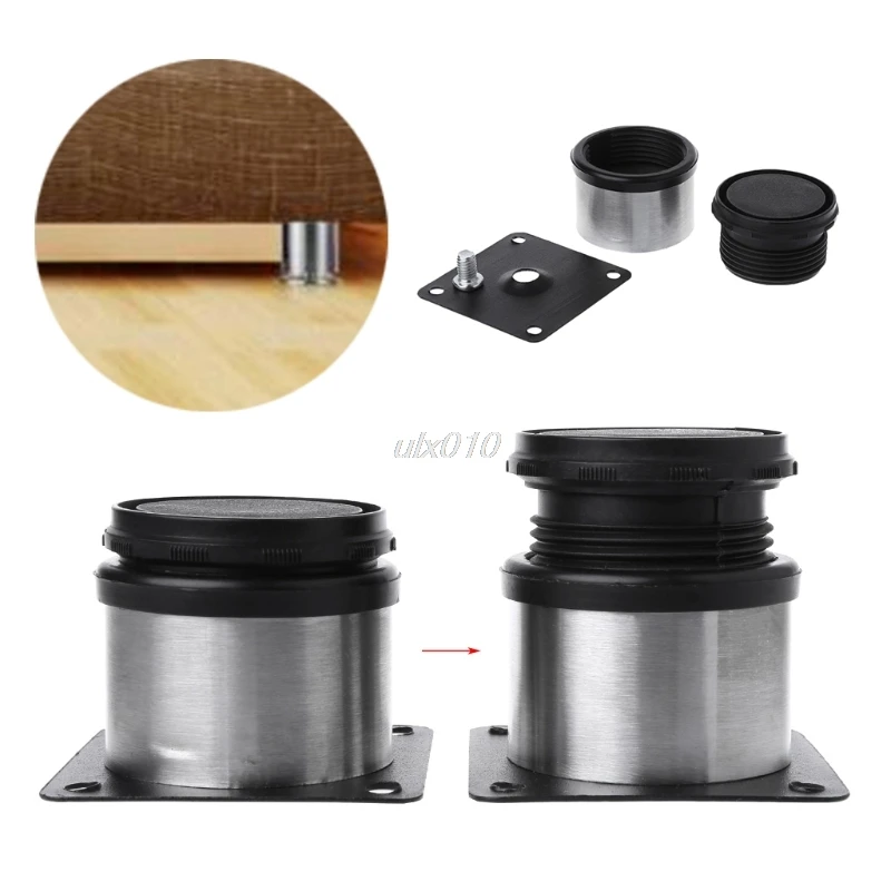 

4PCS Adjustable Support Furniture Legs Kitchen Cabinet Feet Stainless Steel S02 Drop ship