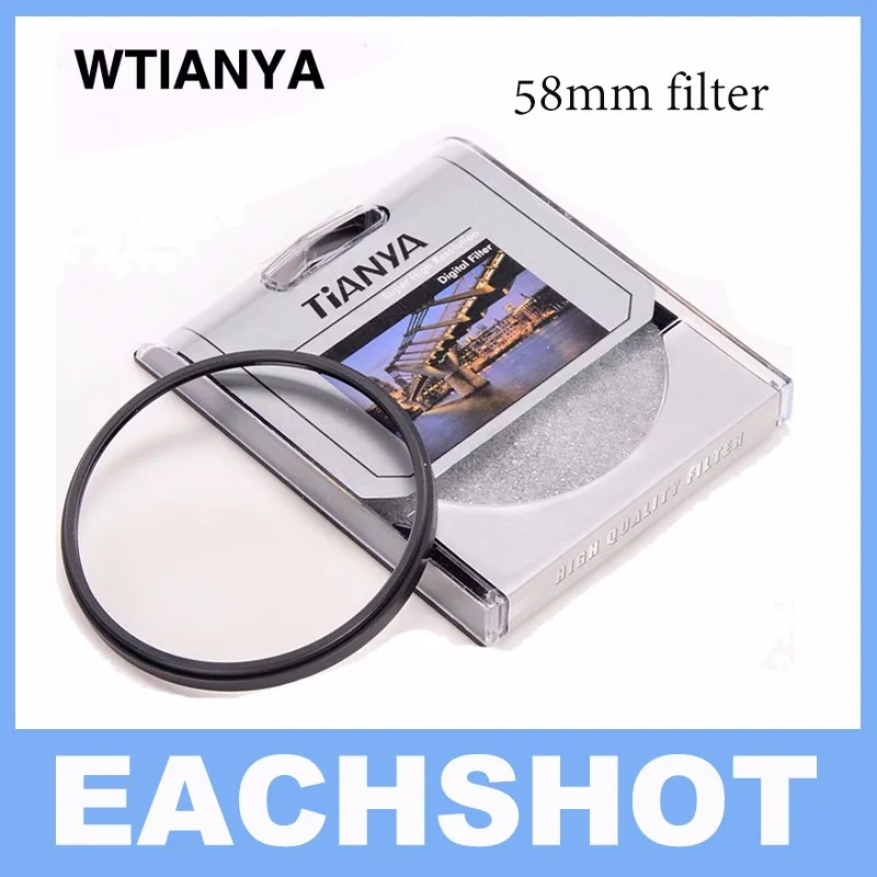 

W TIANYA 58MM UV Lens Filter for DSLR/SLR/DC/DV, 58mm lens protector
