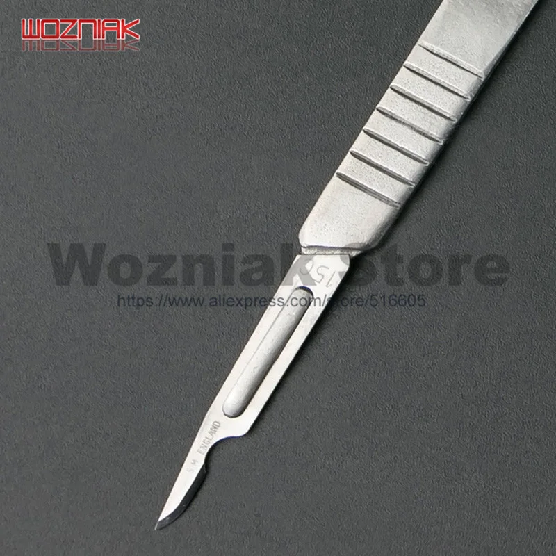 10pcs blade + knife handle Fingerprint knife Remove edge glue blade For