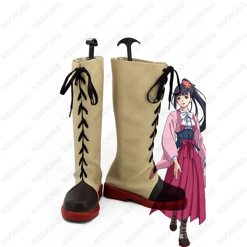 

New Kabaneri of the Iron Fortress takumi Kajika Sukari Ayame Cosplay Boots Anime Shoes Custom Made
