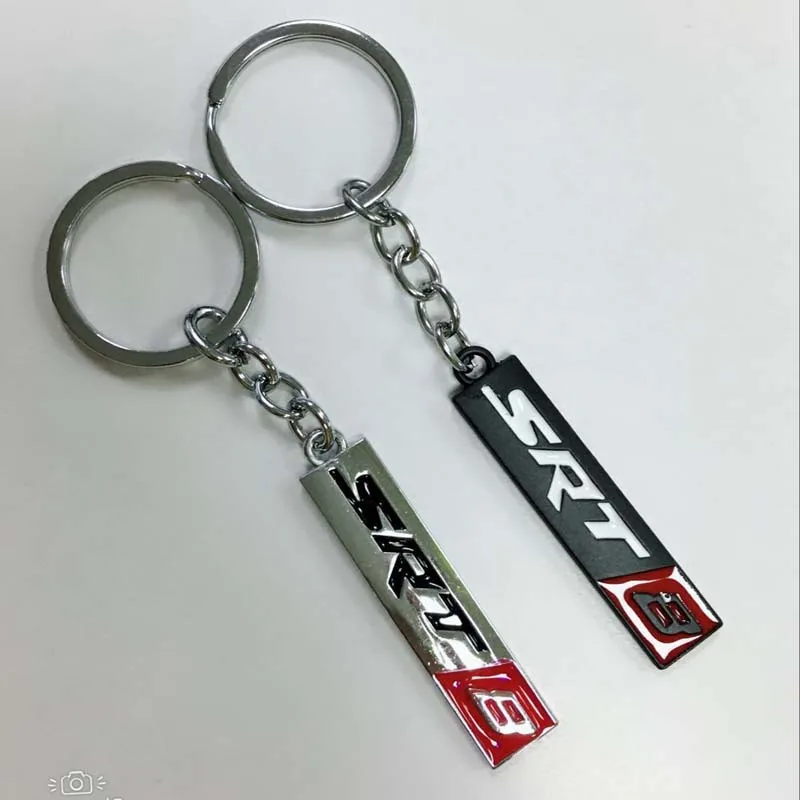 

METAL SRT SRT8 CAR LOGO KEYCHAIN FOR KEYRING KEY CHAIN RING GIFT BABY520