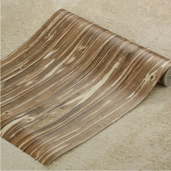 

VD Chinese 3D Wood Wall Paper Living room Hallway Background Wallpaper PVC Waterproof Wallpaper Roll 3D Wall Paper Vintage