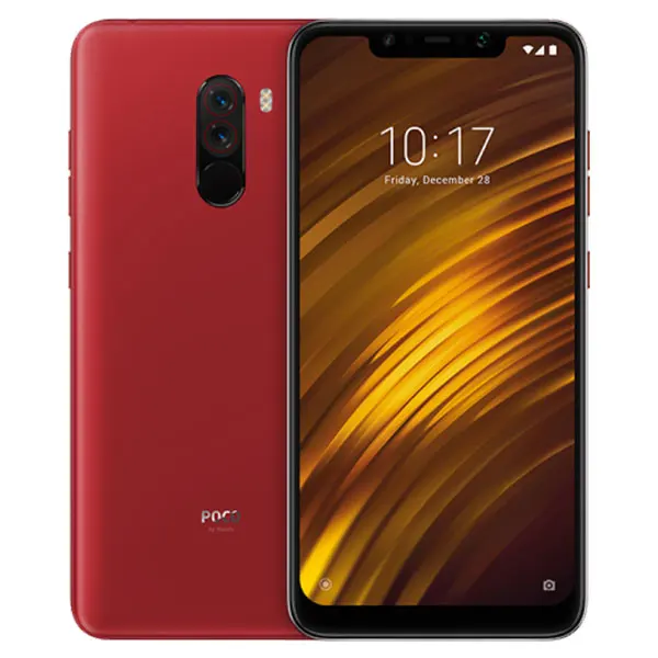 Смартфон LiquidCool POCO F1 с глобальной версией Xiaomi POCOPHONE F1 6GB 128GB Snapdragon 845 6,1" на весь экран 20 Мп с фронтальной камерой - Цвет: Red