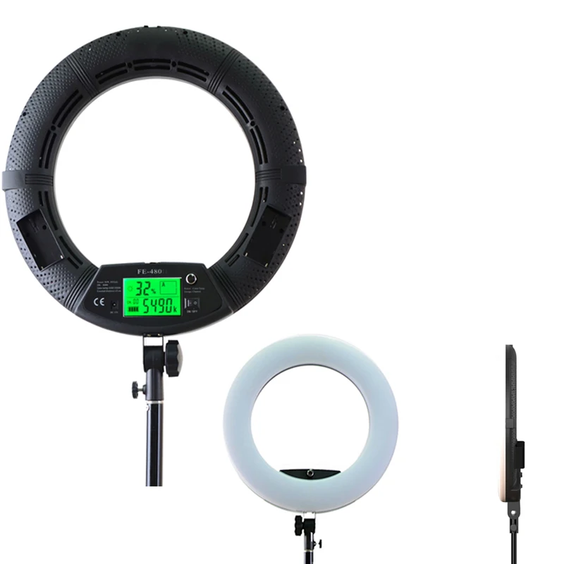  Yidoblo FE-480II Bi-color Photo Studio Ring Light LED Video Light Lamp Photographic Day Lighting 96 - 32794100249