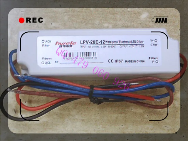 

[JIYUAN] Heng Wei waterproof switching power supply 12V1.67A LPV-20E-12 20W --3PCS/LOT