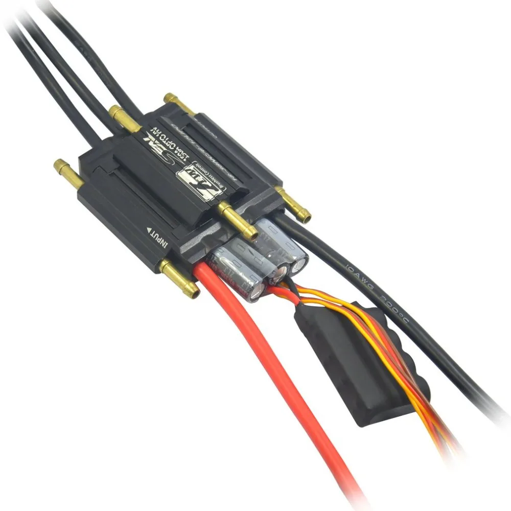 

ZTW 150A 6-12S Lipo 18-38 NC Seal-Series Brushless ESC Electronic Speed Controller for RC Boat Accessories
