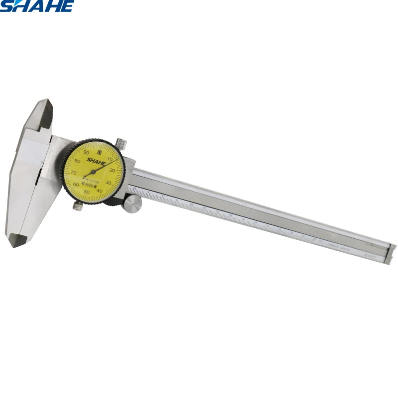 

shahe Stainless Steel Shrock-Proof dial vernier caliper 0.01 mm dial caliper gauge 0-200 mm