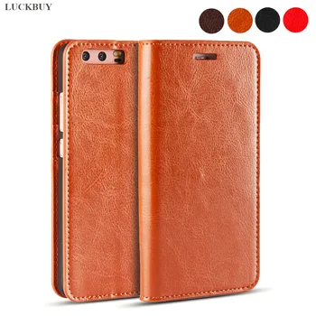 

LUCKBUY Top Quality Classic Business Series Real Leather Flip Cover For Huawei P10 huawei P10 Lite P10 Plus for Men Girls
