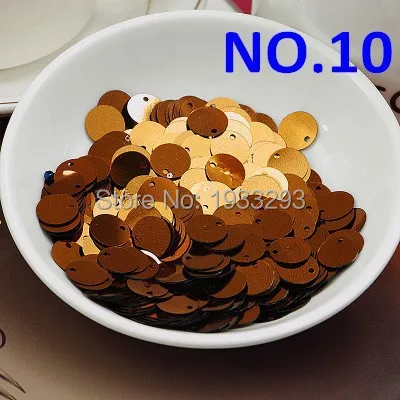 Горячая Распродажа 2000 шт/партия(около 60 г) плоские круглые пайетки с блестками верхнее отверстие 10 мм шитье Свадебное Ремесло 25 цветов на выбор