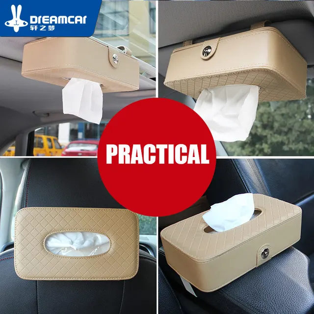 bathroom car room tissue box napkin holder auto paper cover case