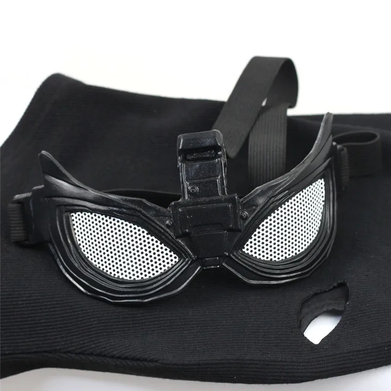 Маска паука человек вдали от дома Питер Паркер Стелс костюм маска косплей черная маска с очками очки Хэллоуин Вечерние