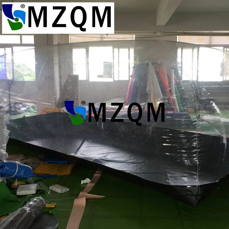 MZQM L2.5* W1* 1,4 м ПВХ надувное укрытие мотоцикл капсула витрина, надувной пыленепроницаемый прозрачный тент для автомобиля, автомобиль для хранения