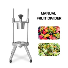 Manual Fruit Pear Cutter Vertical Stainless Steel Fruit Divider Tool Hand Push Fruit Slice Kitchen Machine stainless steel manual slice tomato fruits and vegetables more chopper slice cutting machine