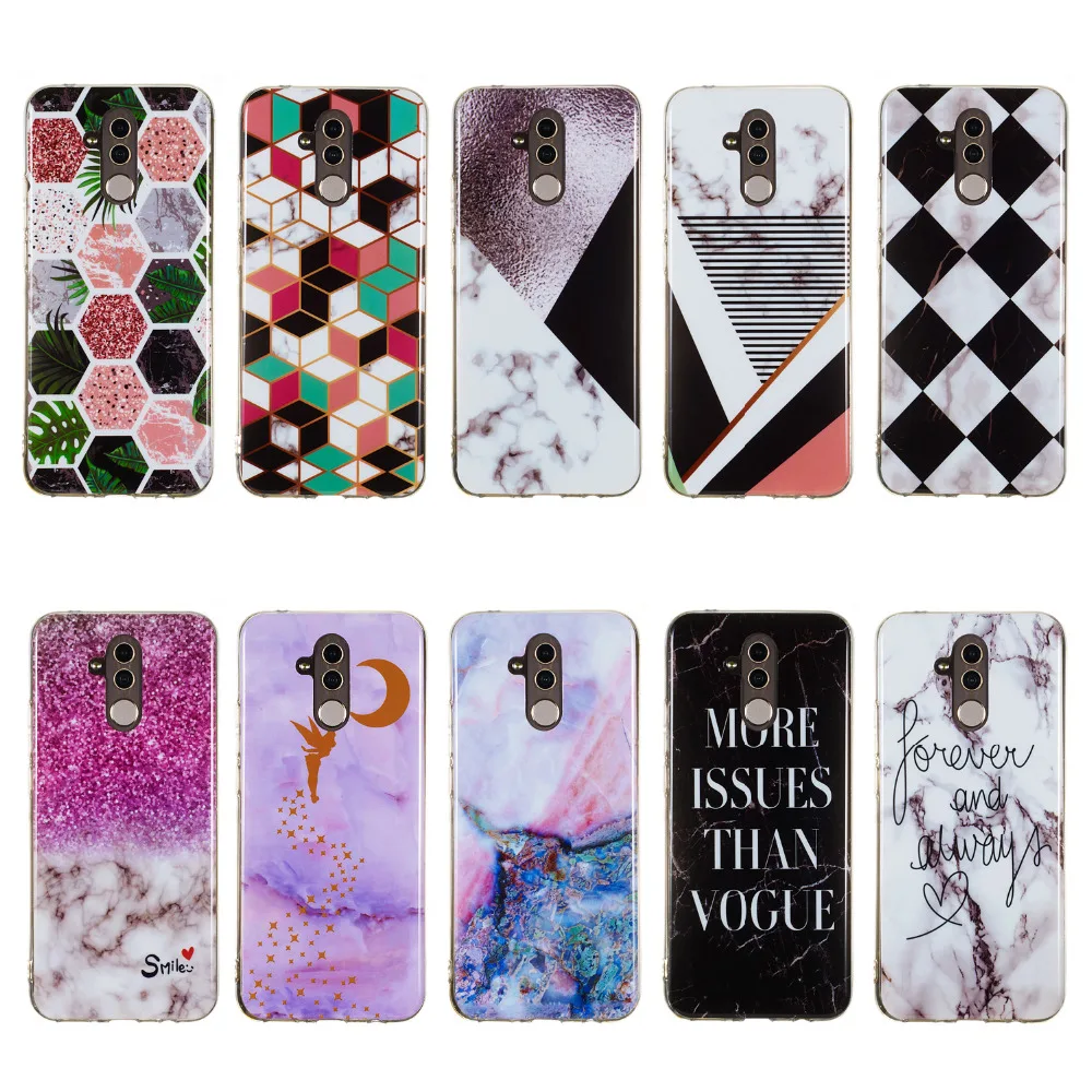 10 стилей ТПУ IMD чехол для coque huawei mate 20 Lite Pro Силиконовые чехлы Чехол телефона |