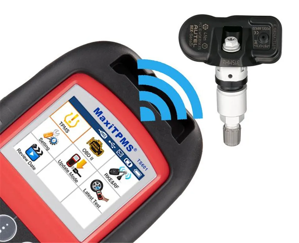 Autel MaxiTPMS TS601 TPMS инструмент диагностики и обслуживания активации датчиков TPMS/перепрограммировать ecu автомобиля/выключить предупреждение огни