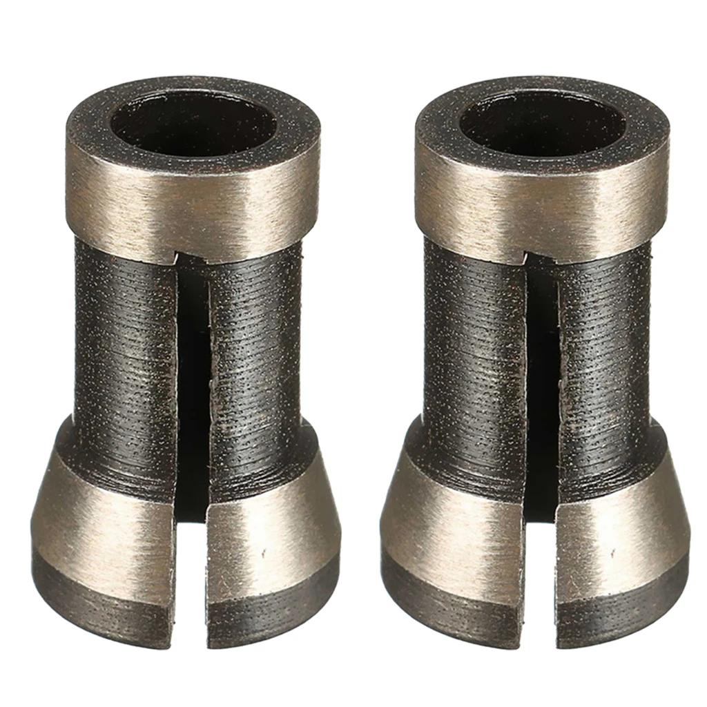 2Pcs 1/4' 6.35mm Alloy Collet Chuck Adapter Engraving Trimming Machine Electric Router