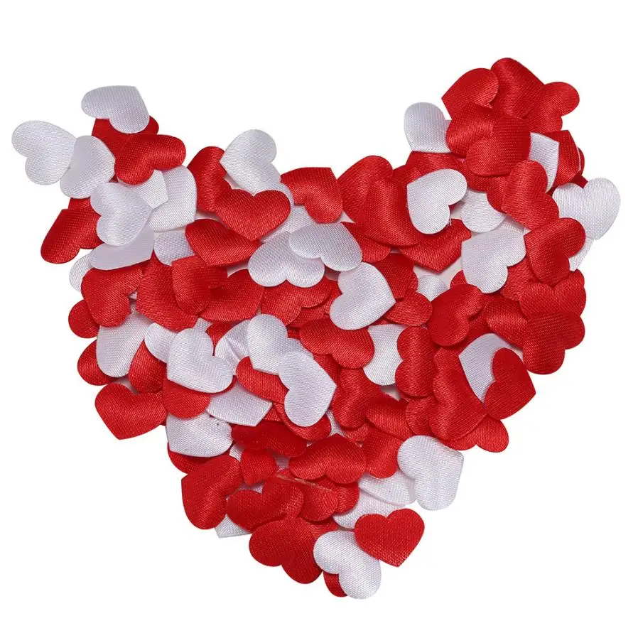 Buy 200Pcs/400Pcs Fabric Heart Wedding Party confetti