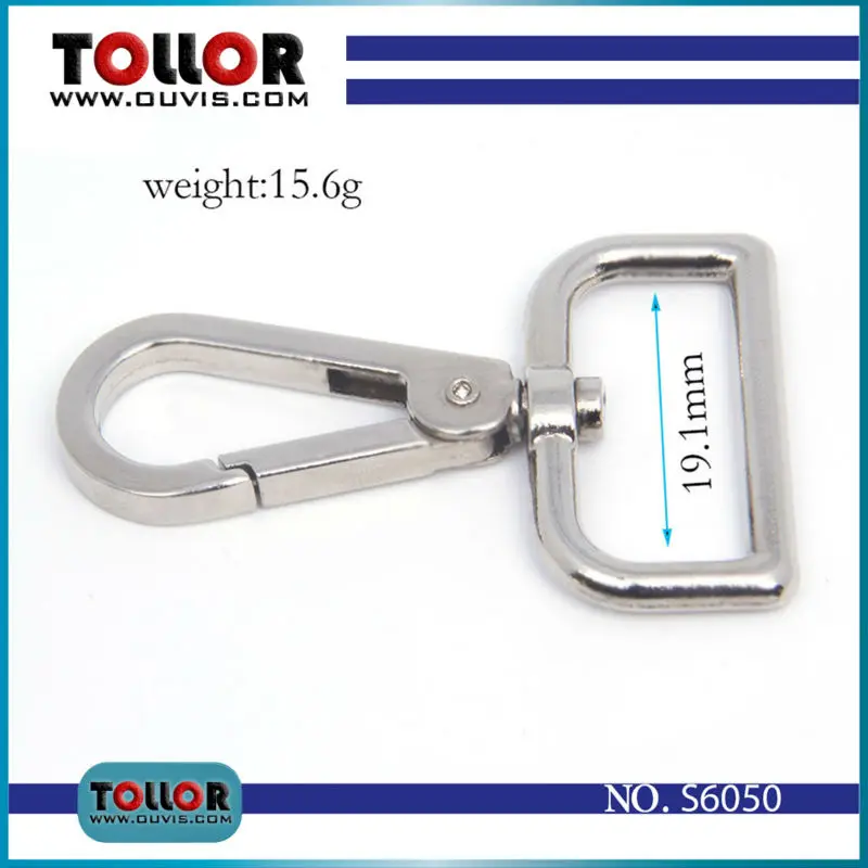 High Quality Swivel Dog Buckle Handbag hardware Metal Clasp For bag