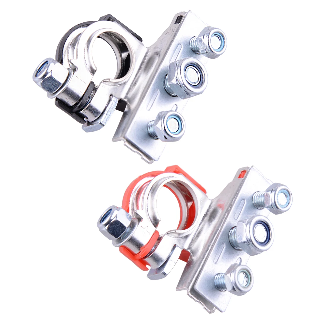 DWCX Car 2pcs Leisure Battery Terminals Connectors Clamps 3way Fit for