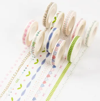 

thin 8mm decorative tape, scrapbook masking tapes. Decorative dividing line