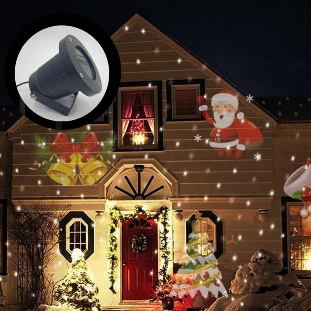 Goedkoop Outdoor LED Laser Moving Lights Projector Tuin Landschap Xmas Kerstman Lamp Outdoor LED Lichten Moving Laser Projector A30