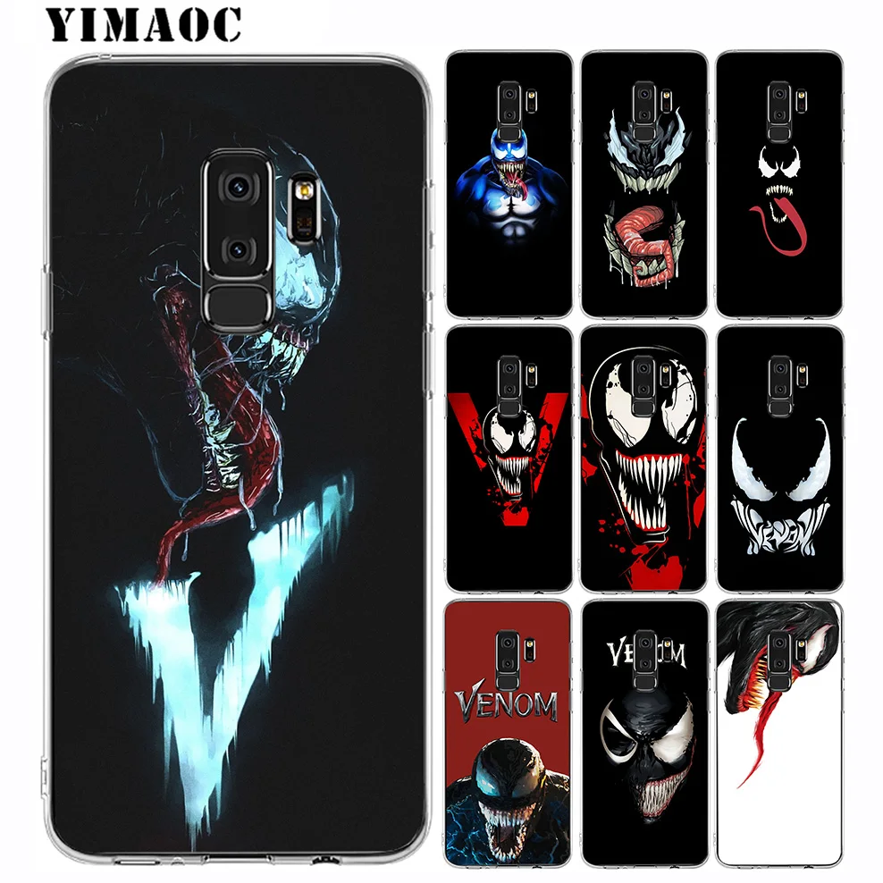 Yimaoc Venom Marvel Злодей мягкий силиконовый чехол для samsung Galaxy S10 S10E S9 S8 плюс S7 S6 Край &amp