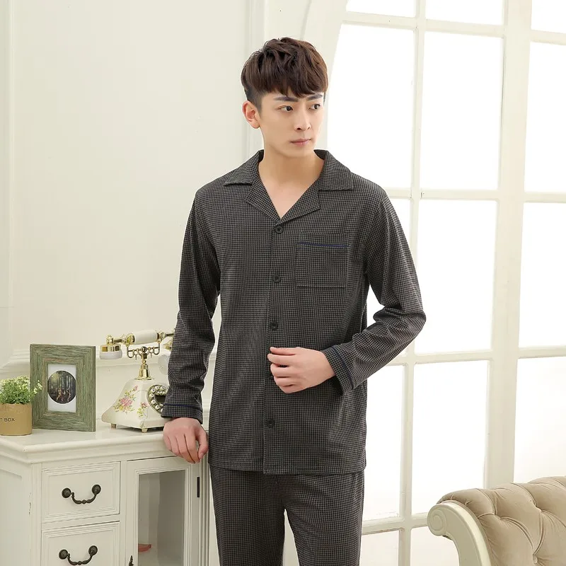 Men\'s Cotton Polyester Pajama Sets RBS-C LYQ1414 21