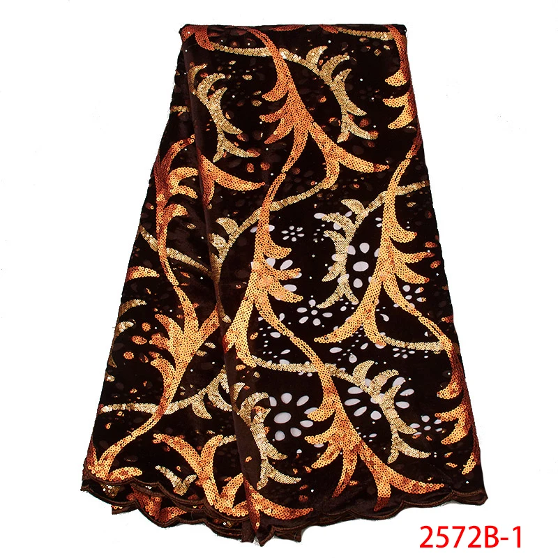 Африканский кружевной тюль кружева ткани французский нигерийский Чистая с блестками и камнями для свадебного платья KS2572B-2