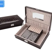 Подарок Макияж pu organizador ювелирные часы в коробке чехол для хранения свадебные украшения дальномер montre maleta de maquiagem Подставка для ювелирных изделий