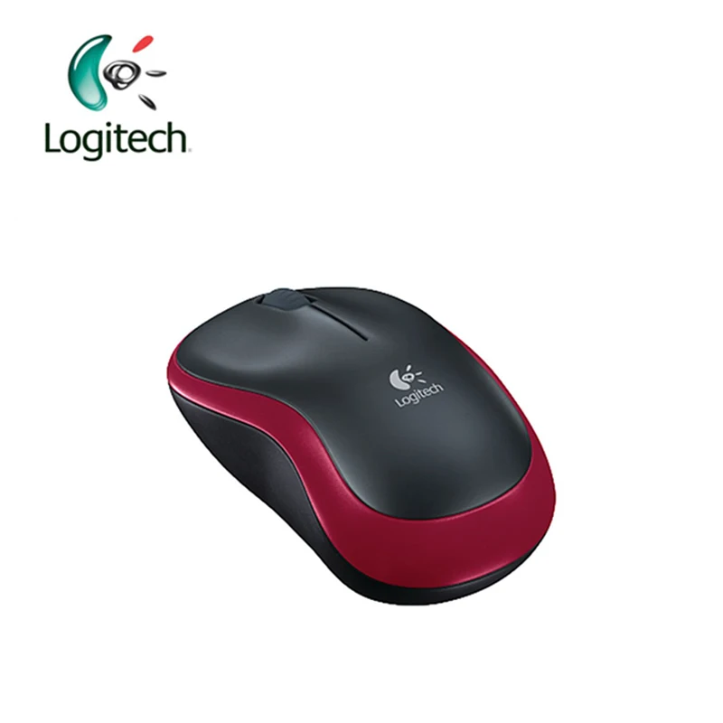 Беспроводная мышь Logitech M186 2 4G с эргономичным нано ресивером 1000 точек/дюйм две руки