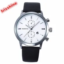 Irissshine 0093 Man watches 5 colors Fashion Men Casual Waterproof Date Leather Military Japan Watch Gift