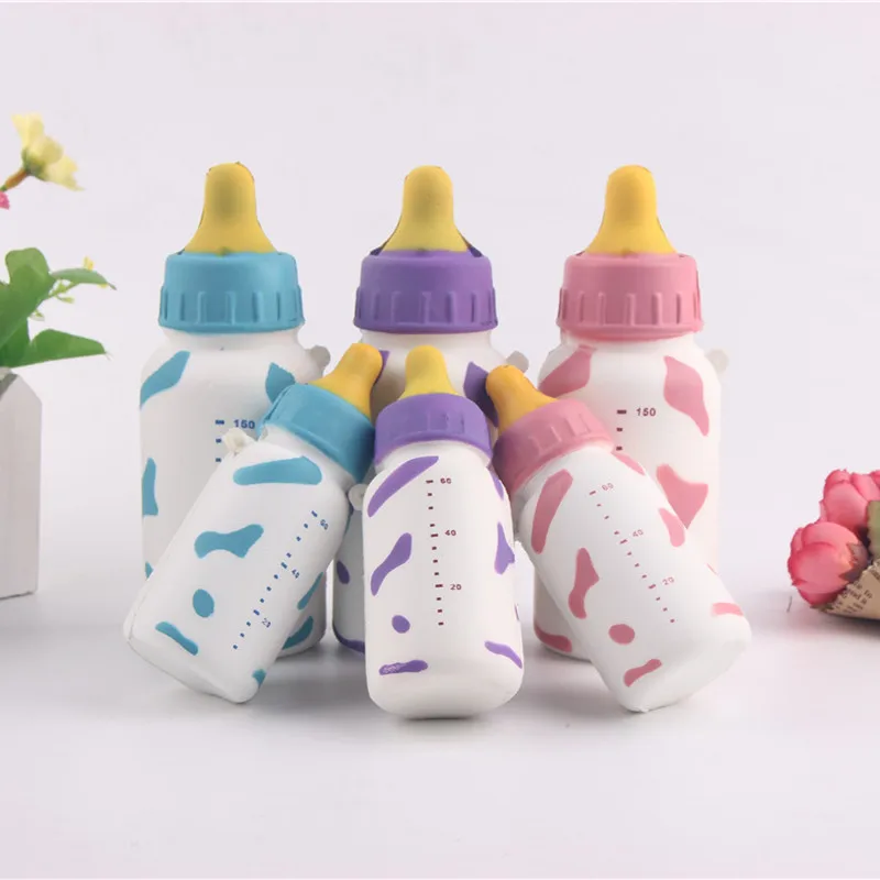

New 10cm*4cm Jumbo Nursing Bottle Simultion Cellphone Charm Hanging Straps Slow Rebounding PU Foam Phone Pendant Ornaments