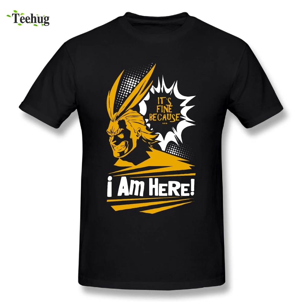 

Fashion Male My Hero Academia - All Might T Shirt Great Design T Shirt 100% Cotton Tee Nice Short-sleeved Tees