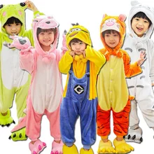 Girls Boys Pajamas Sets Unicorn Stitch Panda Baby Onesie Sleepwear Children Cosplay Animal Onesies for Kids Comic Hooded Pajama