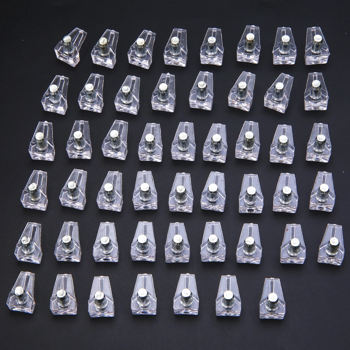 50pcs 5mm Clear Shelf Support Pegs Replaceable Shelf Holder Pins