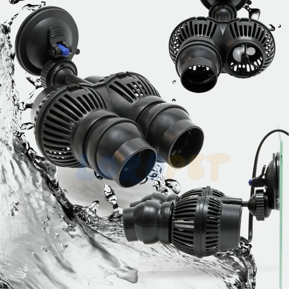 SunSun Dual-Circulation Two напорный водяной насос Wavemaker Сладкая соленая вода 12000L/H 24 Вт с