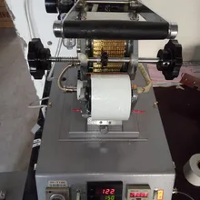 Термотрансферная маркировка кабеля ID принтер ПВХ трубы Электрический горячего тиснения машина HY-DT7 провода резиновый штамповочный станок
