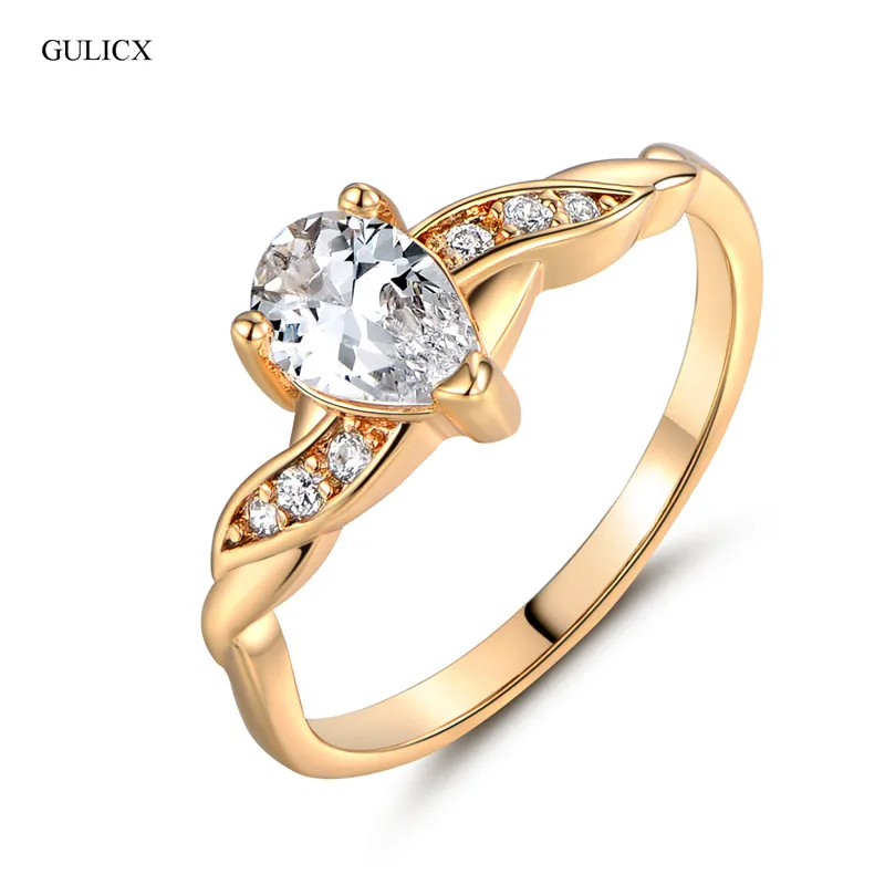 gulicx teardrop gold color midi finger ring fashion water drop cz cubic zirconia engagement rings - Teardrop Wedding Rings gulicx teardrop gold color midi finger ring fashion water drop cz cubic zirconia engagement rings - Teardrop Wedding Rings