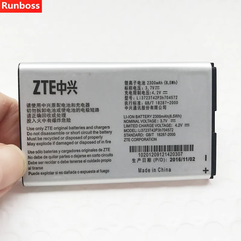 

New High Quality Battery Li3723T42P3h704572 For ZTE MF91 MF90 4G WIFI Router Modem 2300mAh Rechargeable Batterie In Stock