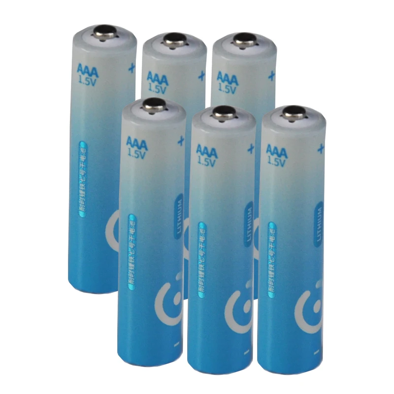 

6PCS 1.5V AAA Lithium battery 1100mah NICE LR6 3A LiFeS2 dry cell NOT rechargeable for camera toys electric shaver toothbrush