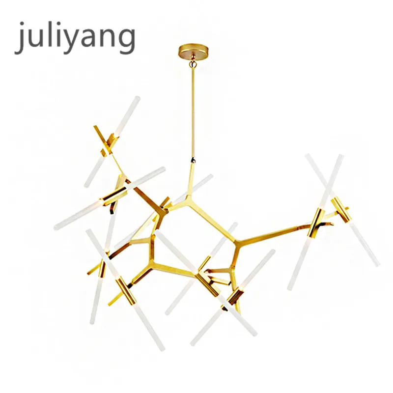 

Scandinavian style lamp atmosphere creative personality living room dining room villa tree hanging lamp molecular lamp bedroom