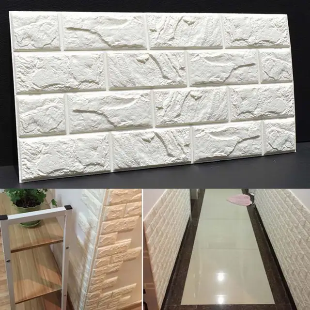 PE Foam 3D DIY Stone Brick Wall Stickers Home Decor Poster Wallpaper For Living Room Kitchen PE Foam 3D DIY Stone Brick Wall Stickers Home Decor Poster Wallpaper For Living Room Kitchen