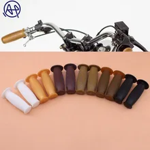 1 пара универсальные 6 цветов в старом стиле ретро мотоциклетные резиновые рукоятки «Грипсы» ручка для Harley Truimph кафе гонщик Suzuki Honda