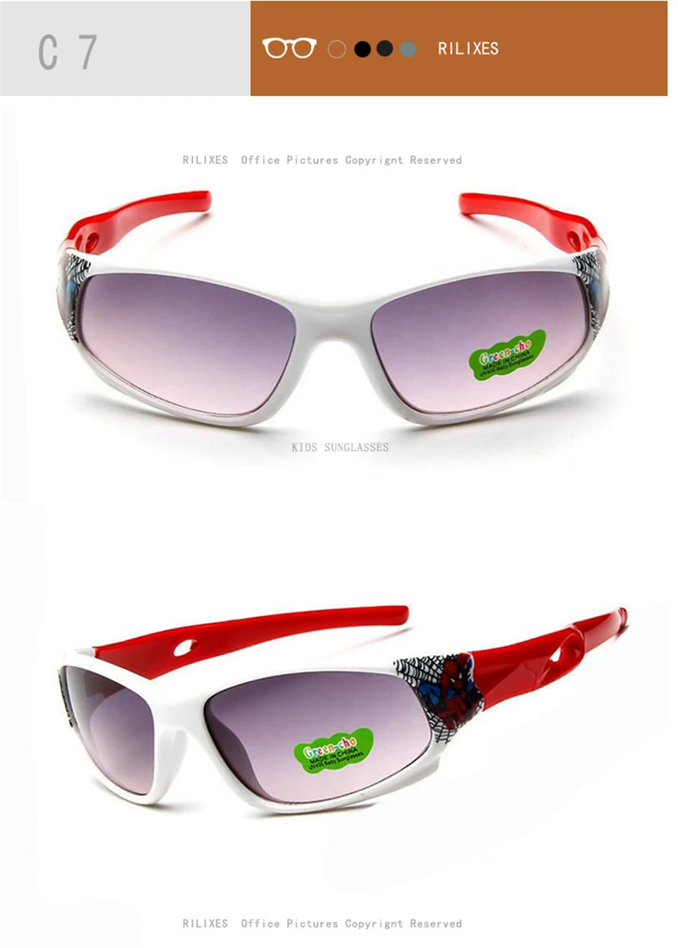 Kids Sunglasses UV400  Child Baby Safety Coating Fashion Accessories Eyewear for Kid UV400 Eyewear (5)