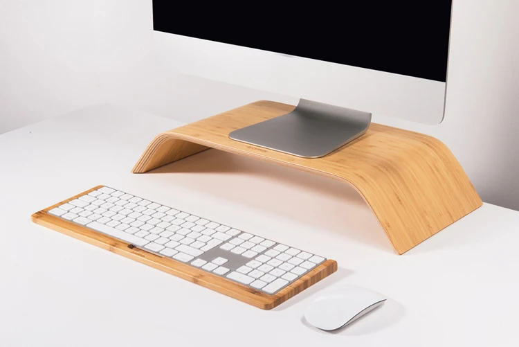 Подставка-клавиатура для ноутбука Apple, роскошный бамбуковый лоток для клавиатуры, подставка-держатель для компьютера iMac