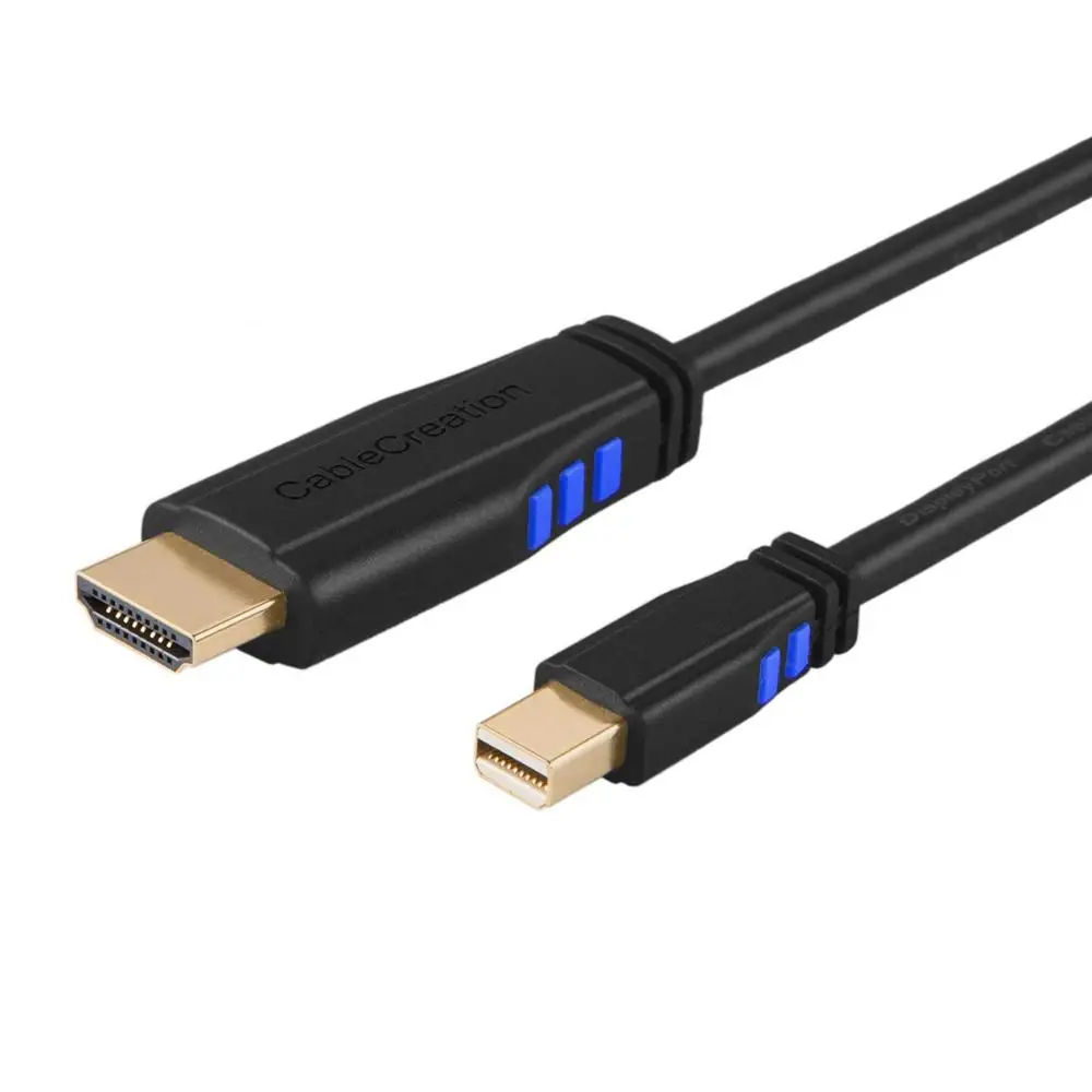 

Mini DP to HDMI, CableCreation 4K mDP (Thunderbolt 2 Compatible) to HDMI AV HDTV Cable Compatible with MacBook, iMac, etc.