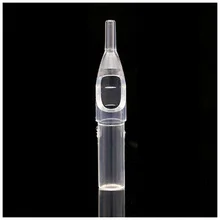 50 шт./кор. прозрачные одноразовые наконечники татуировки игловое сопло пластиковые прозрачные насадки для R/D/OF/MF CD88