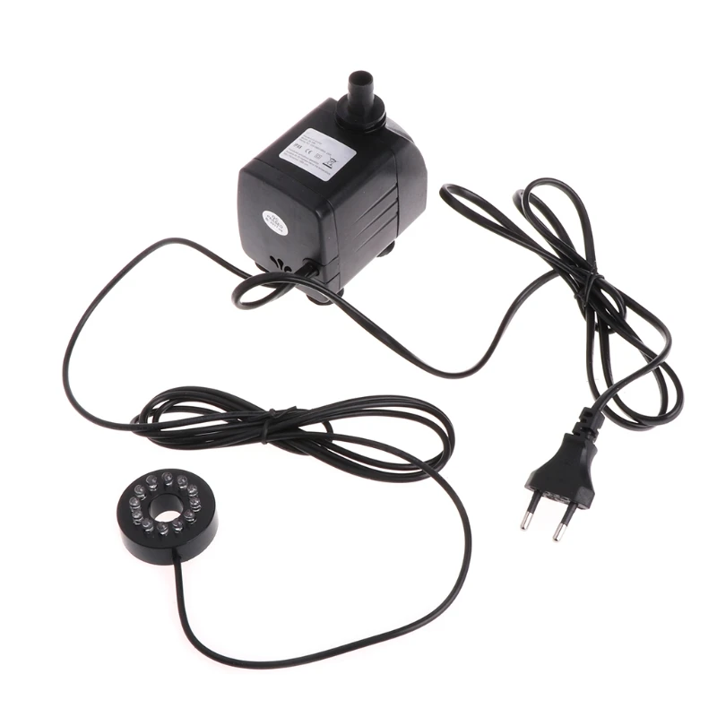 

25W Submersible Fountain Pool Water Pump with 12 Color LED Light Fish Tank Aquarium Fountain Pond Pool Pumps Decoration