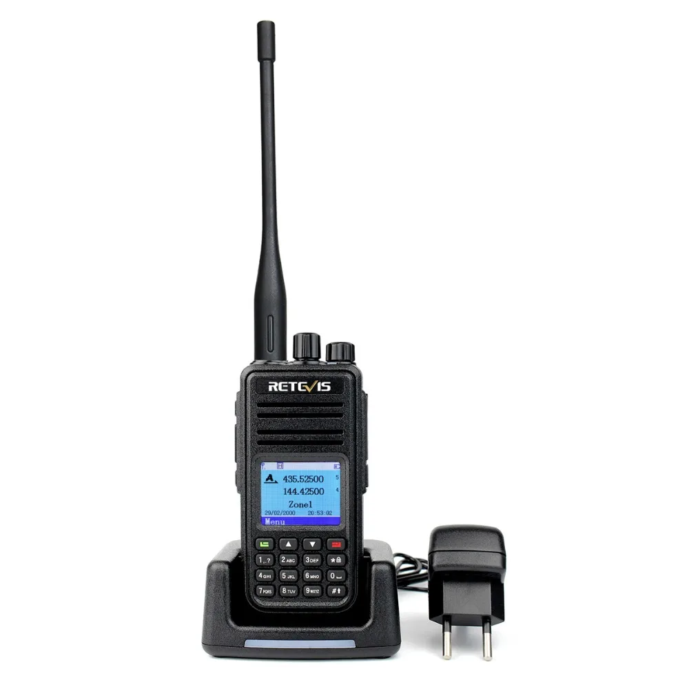 Двухдиапазонная цифровая рация DMR радиостанция 10 шт. Retevis RT3S GPS DCDM TDMA любительский