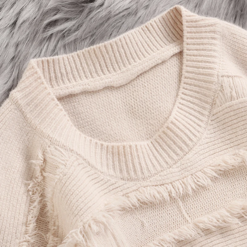 Hirsionsan свитер женский осень зима вязаный панк Kawaii пуловеры Женская одежда корейская кисточка повседневные Мягкие свободные джемперы